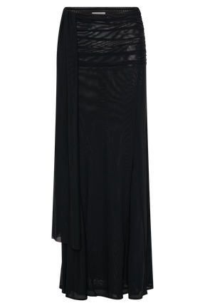 Arna Mesh Maxi Skirt - Black