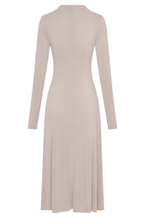 Anders Peached Jersey Midi Dress - Taupe