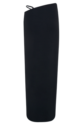 Natalia Modal Buckle Maxi Skirt - Black