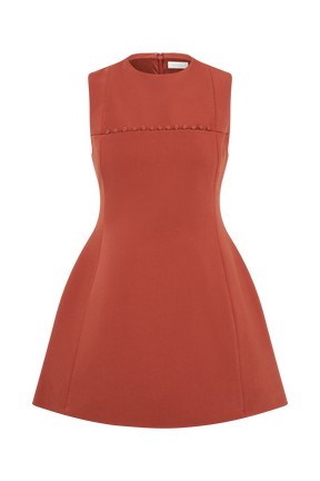 Winona Suiting Mini Dress With Cut Out - Chilli