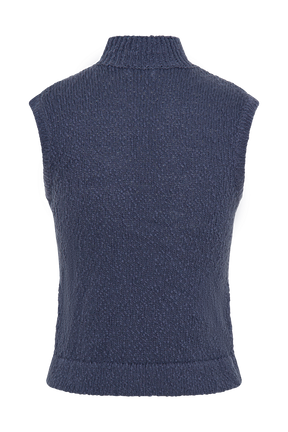 Azalea Sleeveless Knit Top - Steel