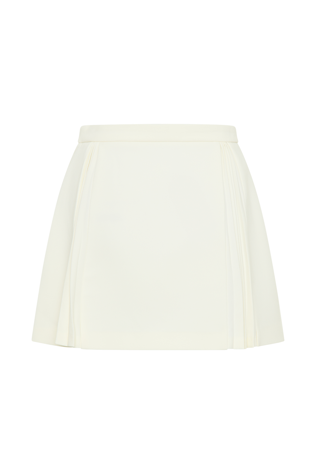 Melinda Mini Skirt With Pleats - Ivory