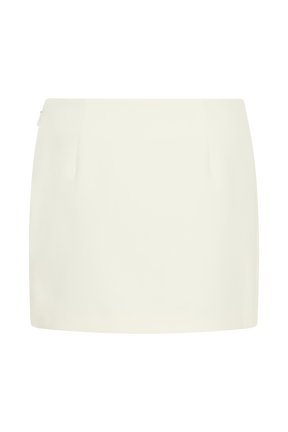 Aisha Suiting Mini Skirt - Ivory