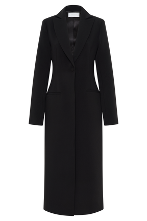 Caviar Suiting Coat - Black