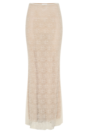Robyn Sheer Lace Maxi Skirt - Ivory