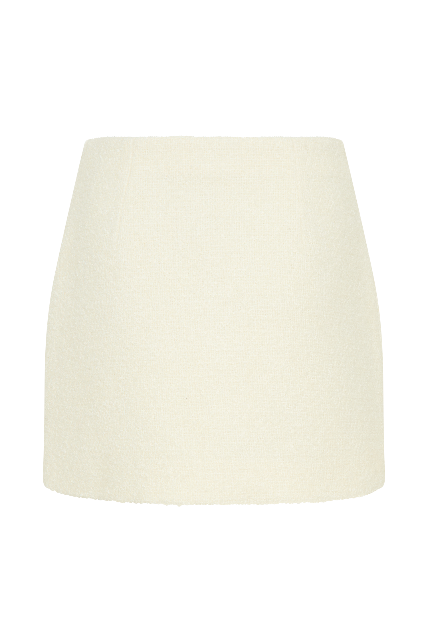 Mirelle Textured Boucle Mini Skirt - Ivory