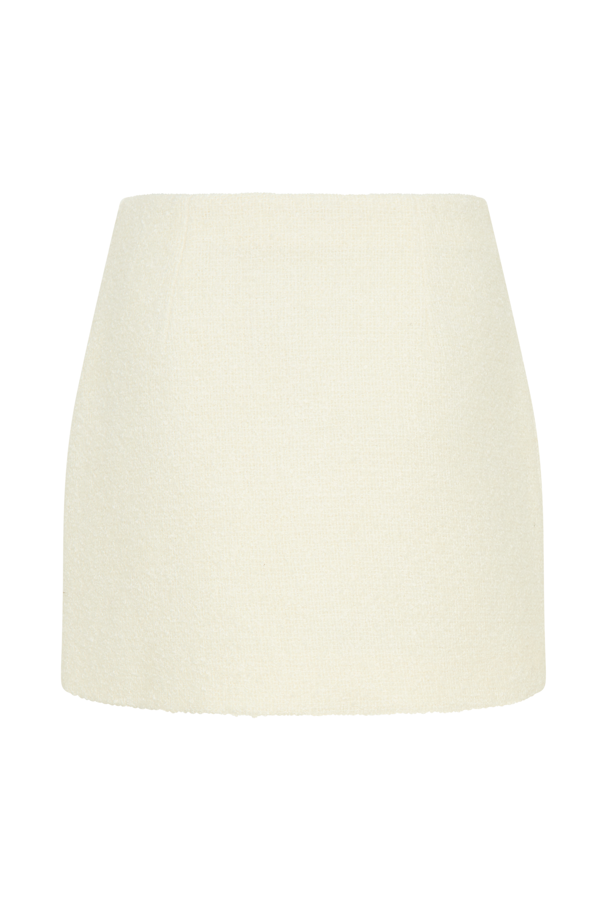 Mirelle Textured Boucle Mini Skirt - Ivory