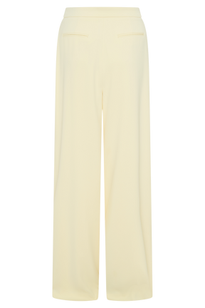 Faith Suiting Wide Leg Pant - Lemon Cream