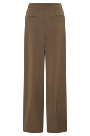 Faith Suiting Wide Leg Pant - Cacao Brown