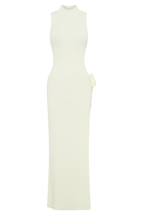 Stephanie Cut Out Knit Maxi Dress - Ivory