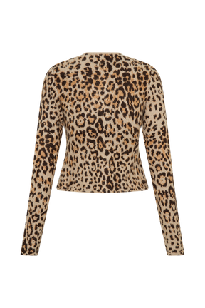 Marissa Knit Cardigan - Leopard Print