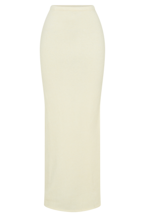 Elise Knit Maxi Skirt - Ivory Marle