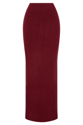Kyle Knit Maxi Skirt - Cherry Red