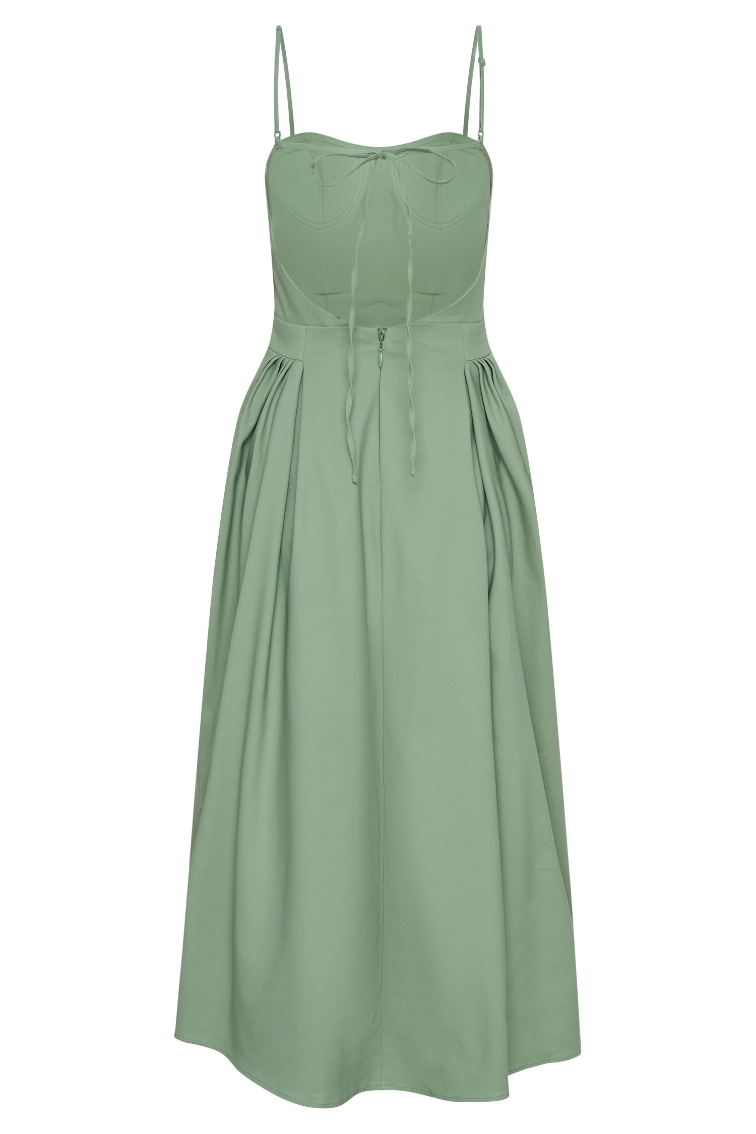 Rebecca Cotton Midi Dress - Basil