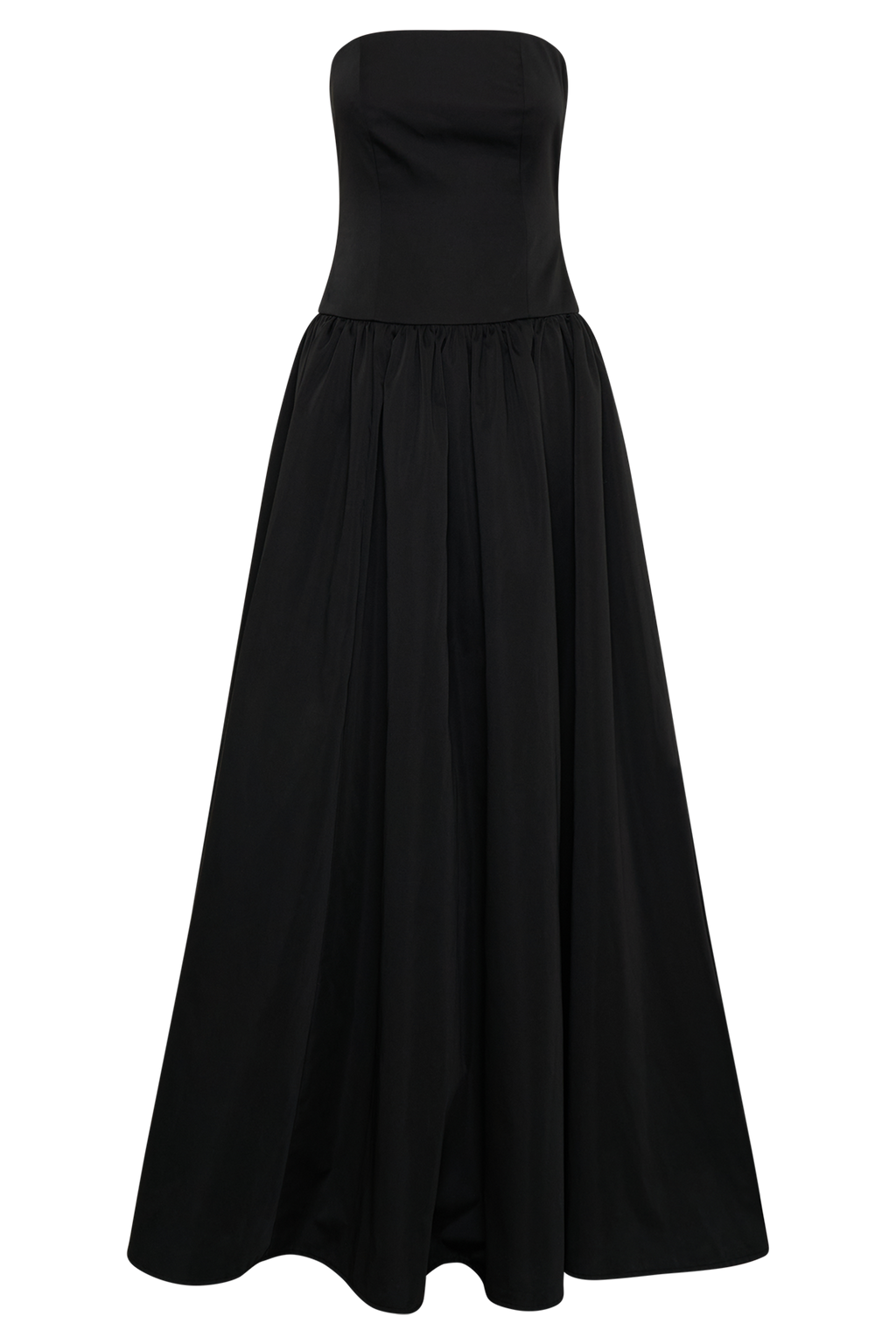 Frances Strapless Bow Maxi Dress - Black
