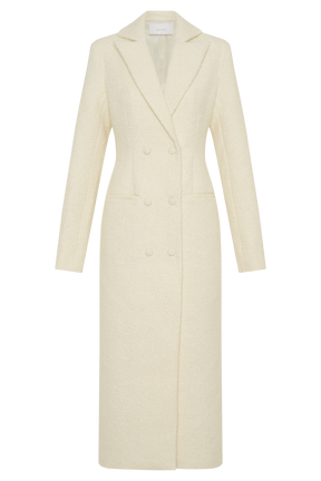 Carver Boucle Coat - Ivory