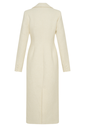 Carver Boucle Coat - Ivory