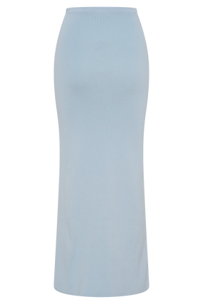 Maxine Knit Maxi Skirt - Light Blue