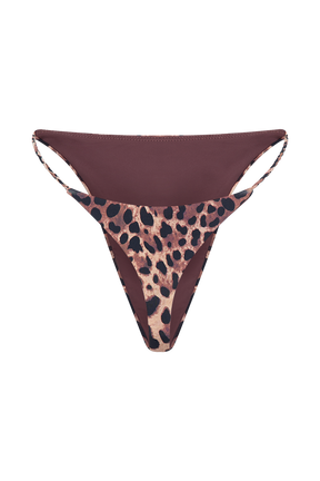 Melika Braided Bikini Bottoms - Leopard Print