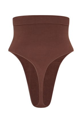 Saria High Waist Shapewear Briefs - Espresso