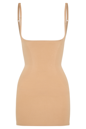 Jocelyn Backless Shapewear Mini Dress - Beige
