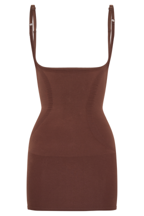 Jocelyn Backless Shapewear Mini Dress - Espresso