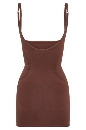 Jocelyn Backless Shapewear Mini Dress - Espresso