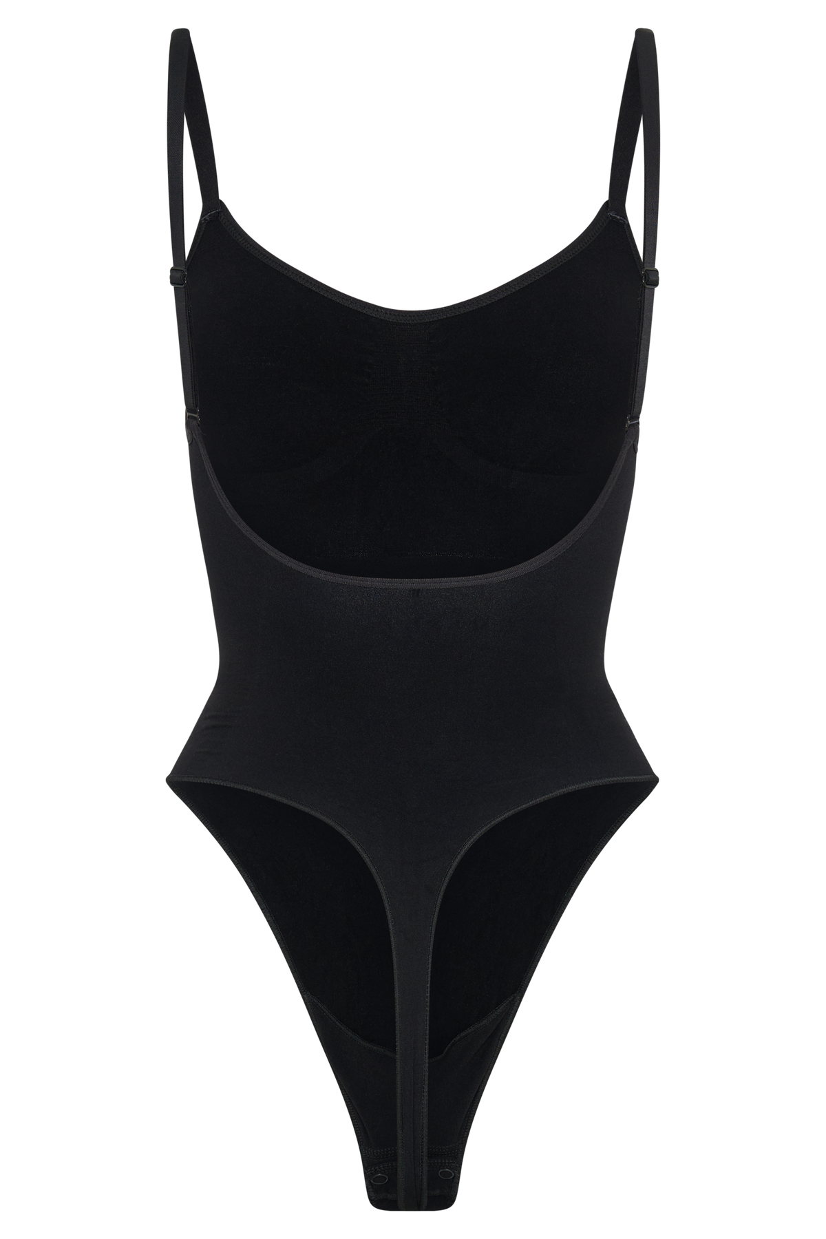 Alyssa Backless Shapewear Bodysuit - Black