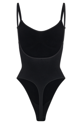 Alyssa Backless Shapewear Bodysuit - Black