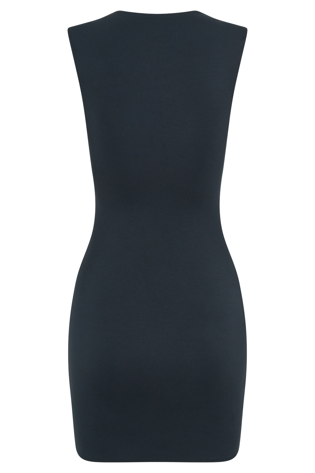 Tatianna Lace Trim Modal Mini Dress - Black