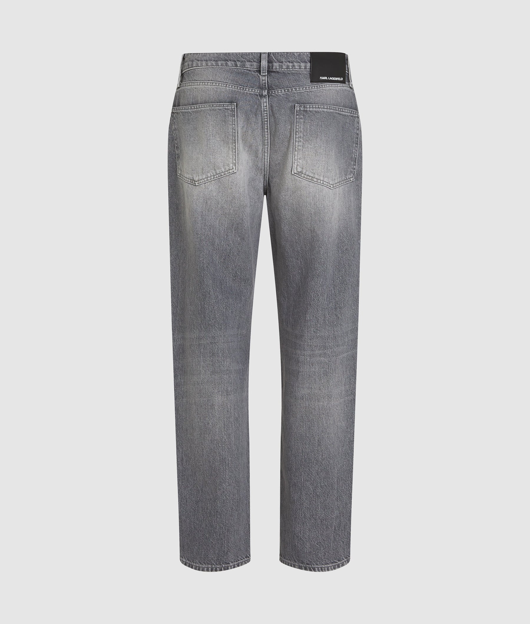 Washed straight jeans