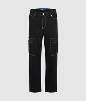 Contrast stitch cargo pants