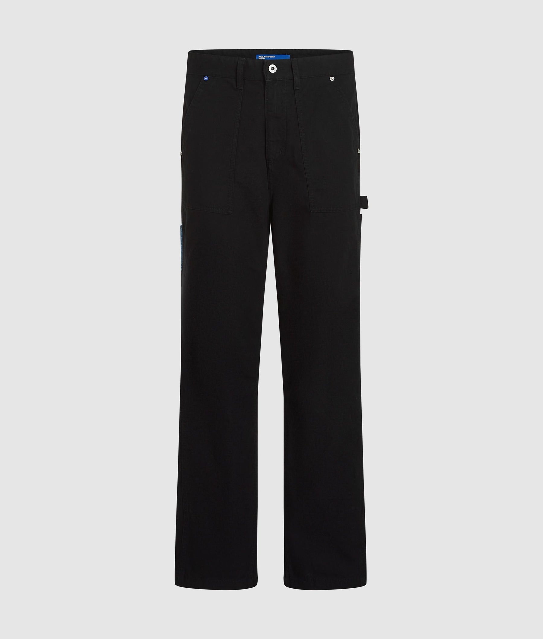 Denim pocket carpenter trousers