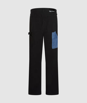 Denim pocket carpenter trousers