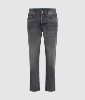 Vintage wash tapered jeans