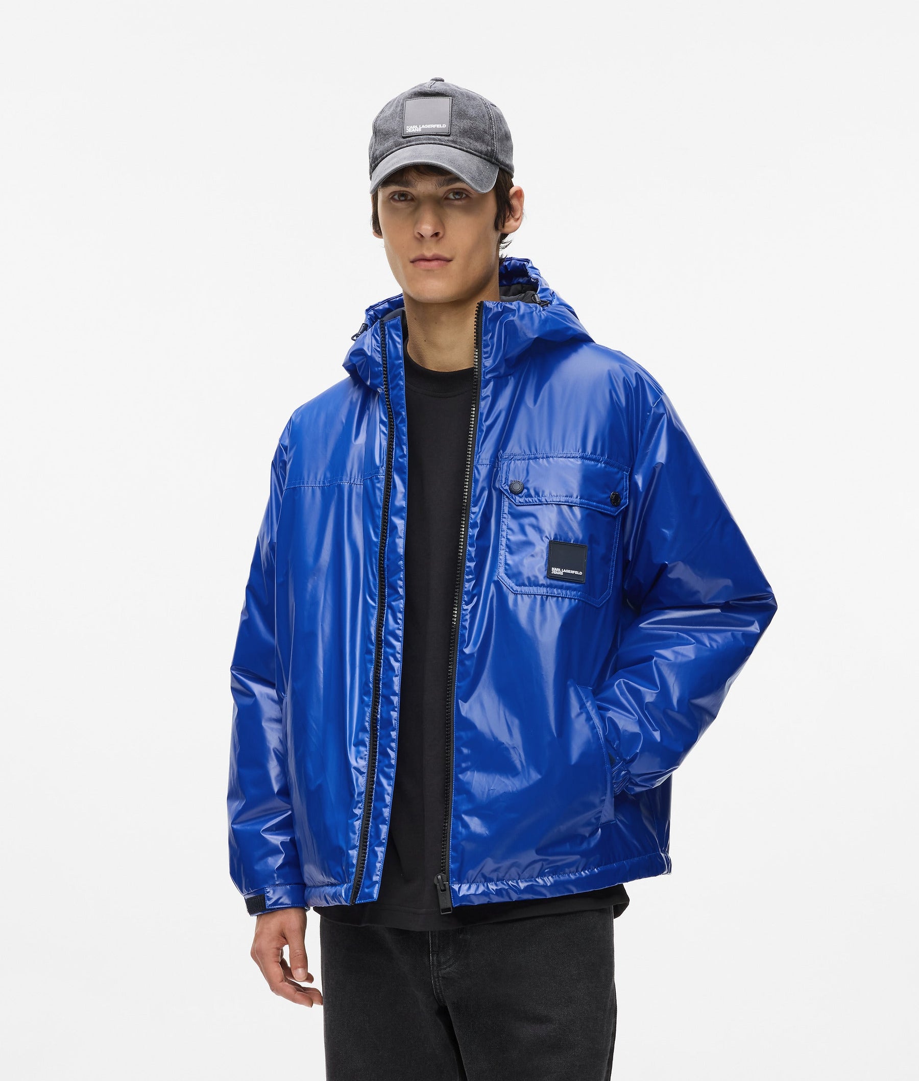 High-shine utility jacket