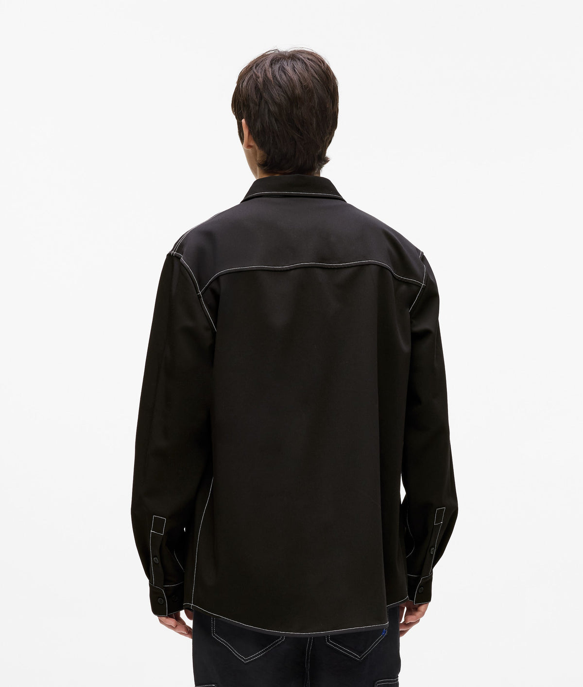 Contrast stitch shirt