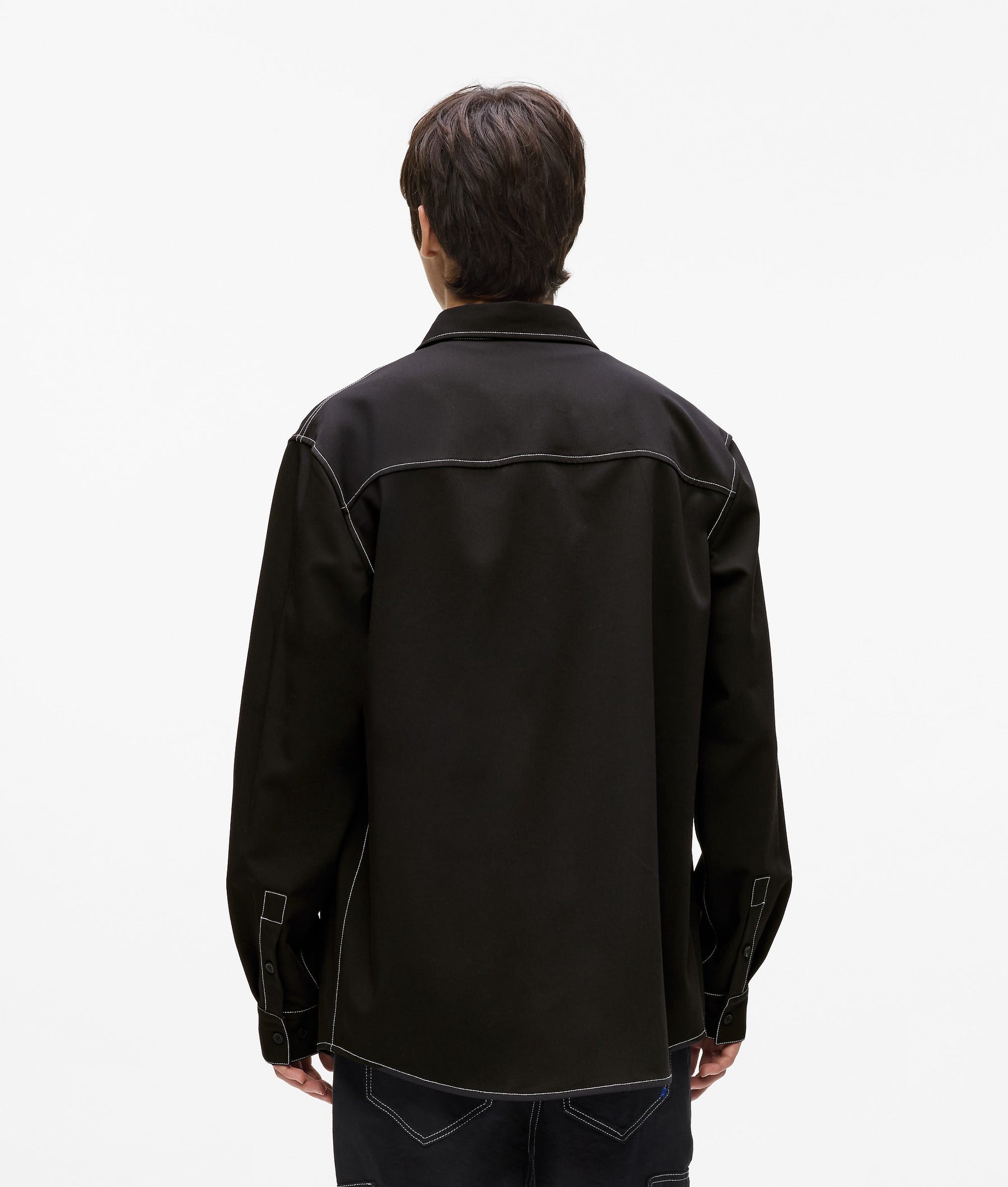 Contrast stitch shirt