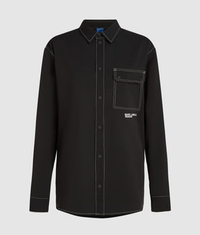 Contrast stitch shirt