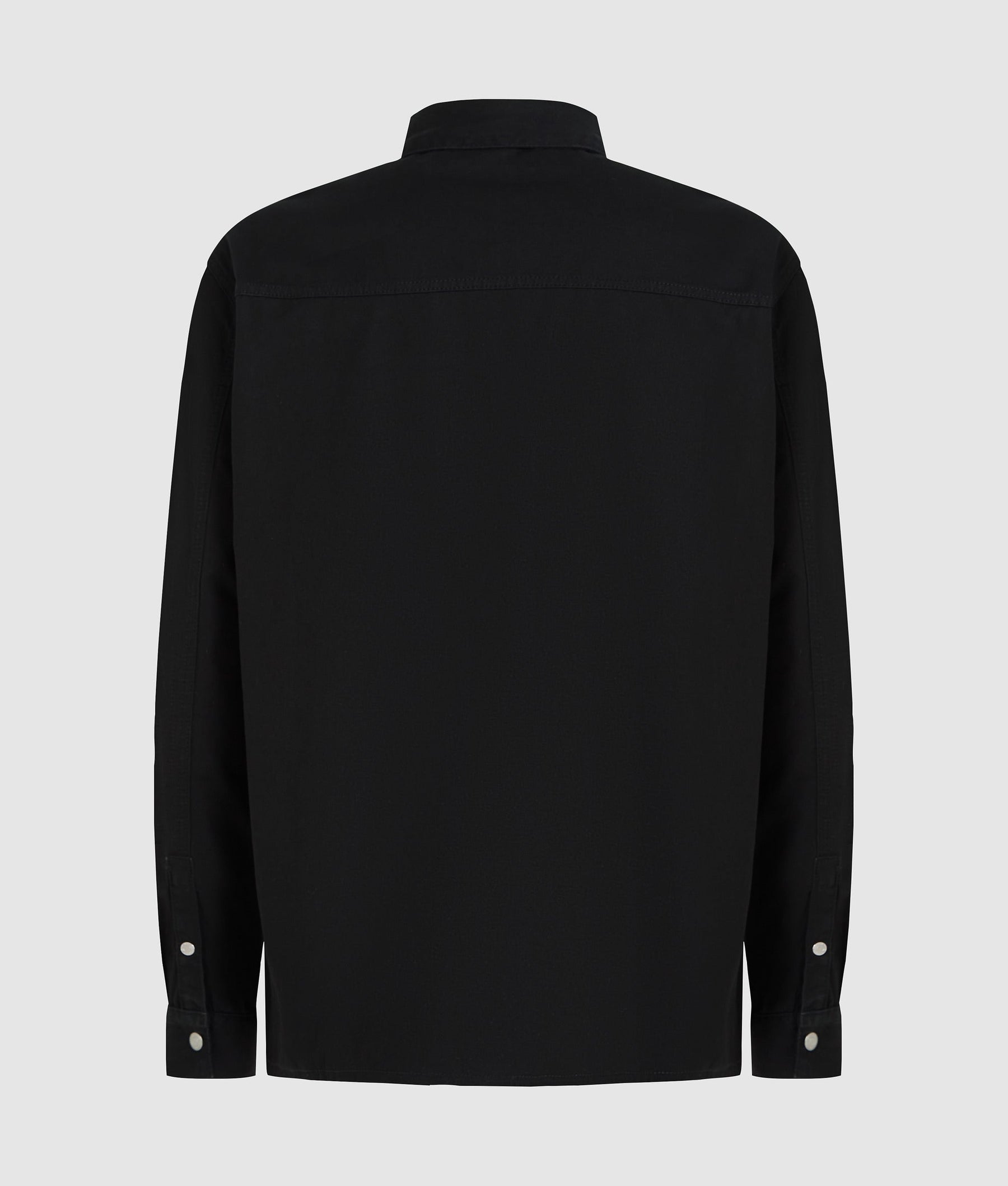 Denim panel overshirt