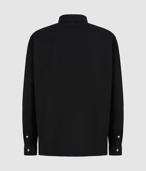 Denim panel overshirt