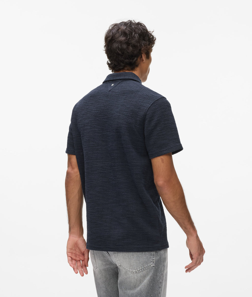Bouclé polo shirt