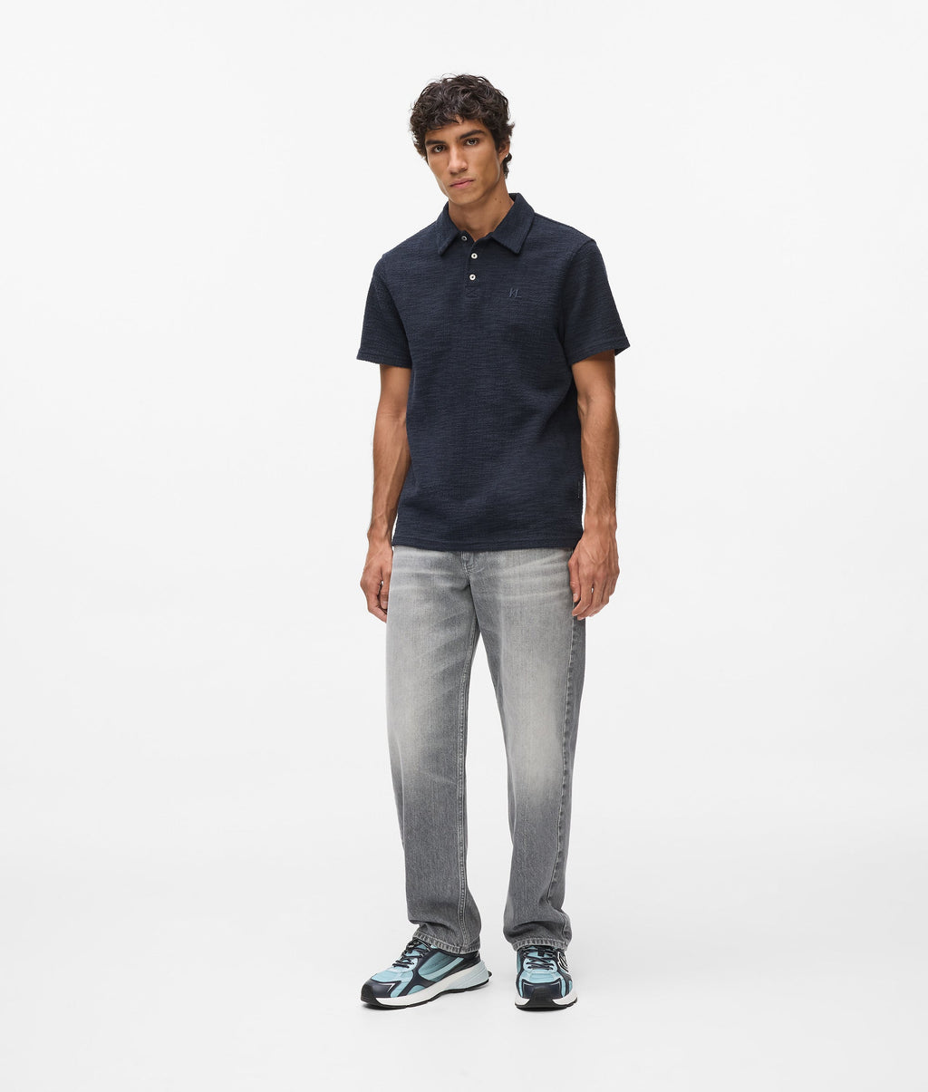 Bouclé polo shirt