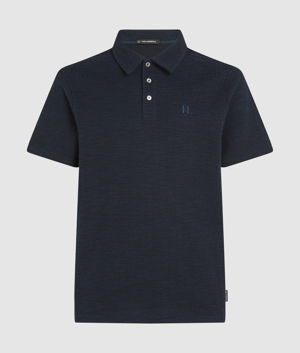 Bouclé polo shirt