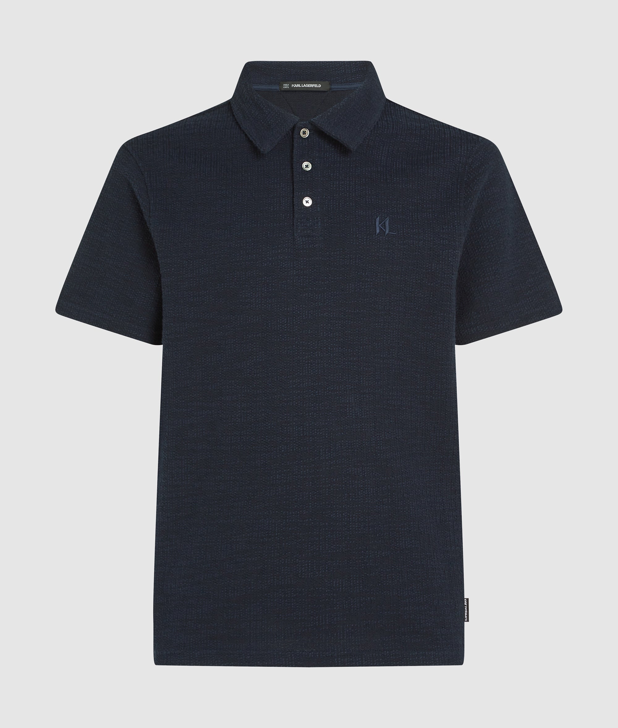 Bouclé polo shirt
