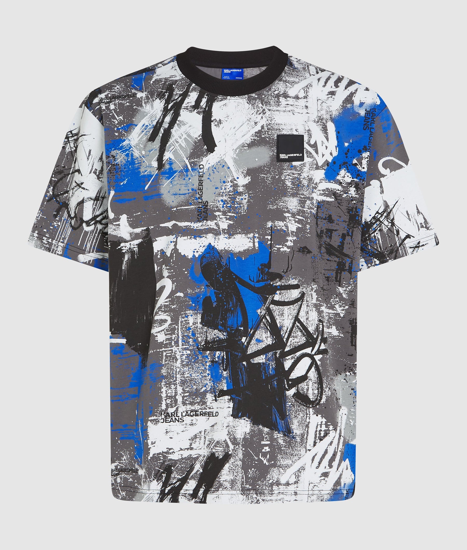 All-over paint-effect T-shirt