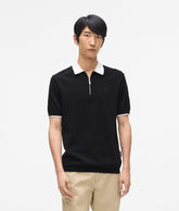 Contrast collar polo shirt