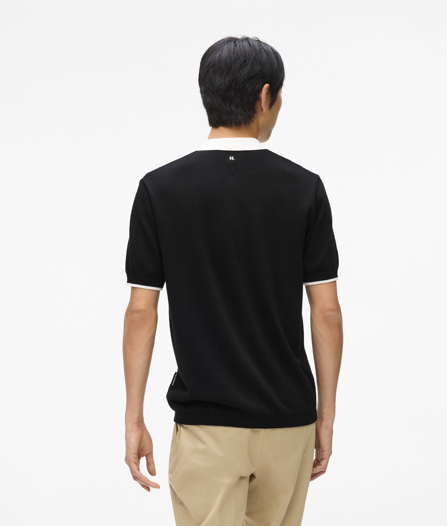 Contrast collar polo shirt