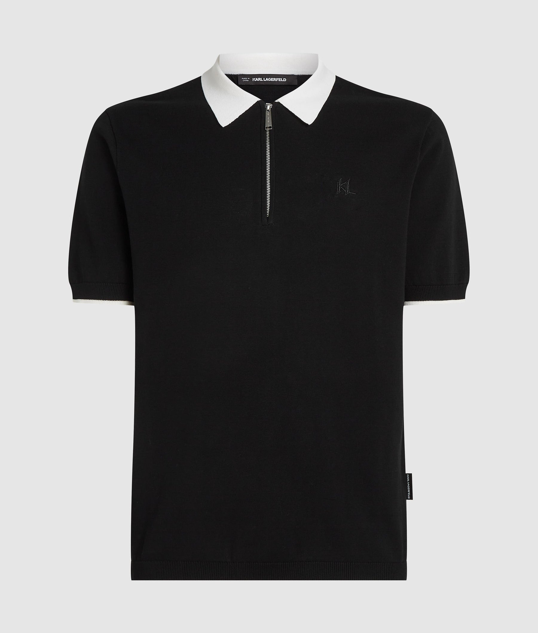 Contrast collar polo shirt