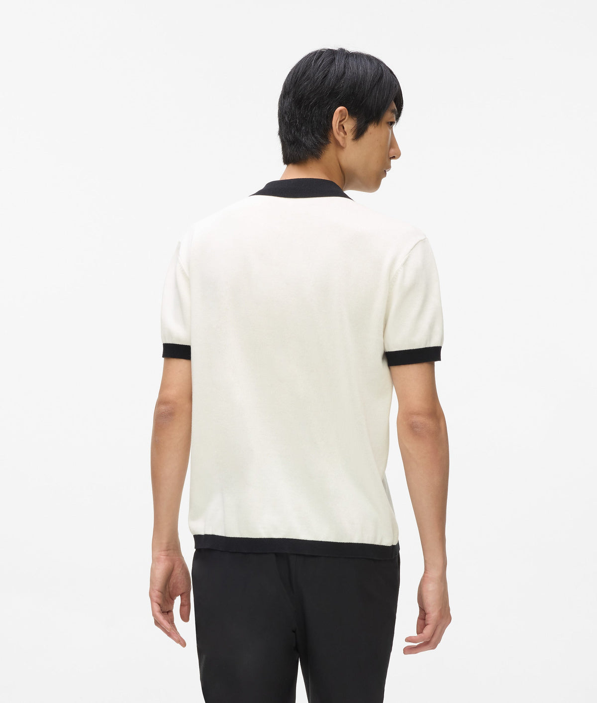 Monogram knitted polo shirt